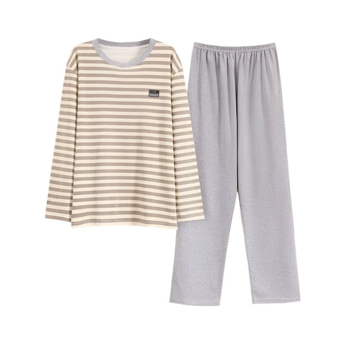 SaneShoppe - Men's Plus Size Cotton Pajama Set for Ultimate Comfort