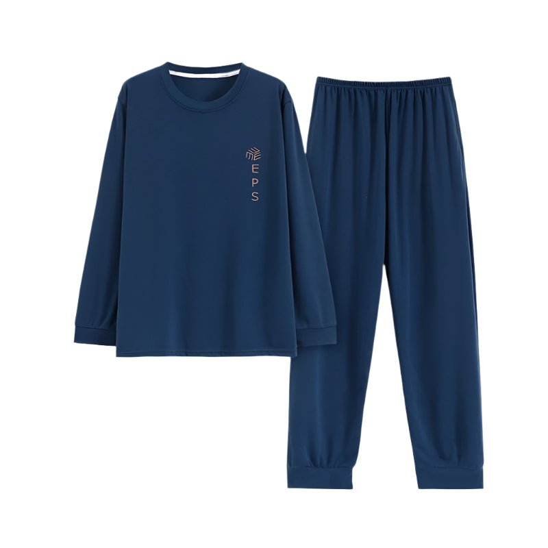 SaneShoppe - Men's Plus Size Cotton Pajama Set for Ultimate Comfort