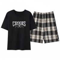 SaneShoppe Men's Summer Faux Cotton Pyjama Set | Short Sleeve & Shorts