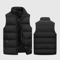SaneShoppe - Mens Vest Jacket Warm Sleeveless Jackets Winter Waterproof Zipper Coat Autumn Stand - up Collar Casual Waistcoat Brand Clothing