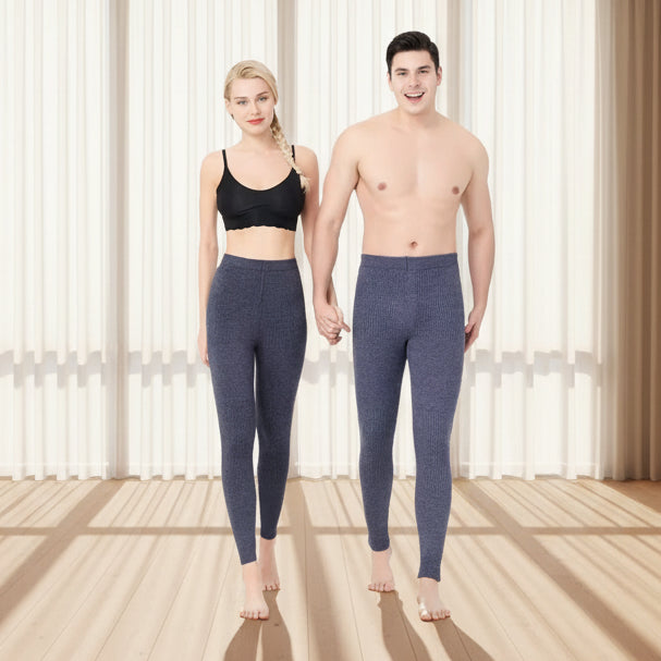 SaneShoppe - Merino Wool Thermal Underwear Men Winter Tights Women Leggings Pants for Mens Warm Long Johns Women Thick Panty