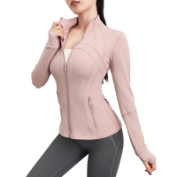 SaneShoppe - Yoga Long - Sleeved Top Jacket Slim Sports Running Fitness Coat.