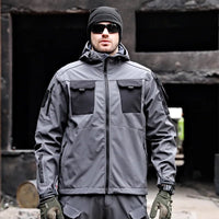 SaneShoppe - Ohsisa 2025 Men Autumn Winter Outdoor Climbing Warm Coat Fleece Lined Thickened Long Sleeve Zipper Soft Stand Collar Jacket