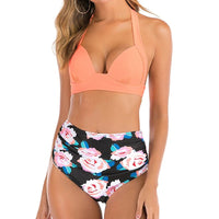 SaneShoppe Plus Size Push Up Bikini Halter Swimsuit - XXL Size