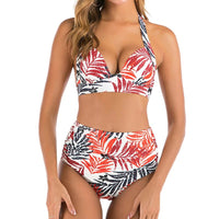 SaneShoppe Plus Size Push Up Bikini Halter Swimsuit - XXL Size