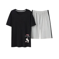 SaneShoppe - Soft Cotton Cartoon Print Men's Pajama Set - L - 3XL