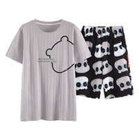SaneShoppe - Soft Cotton Cartoon Print Men's Pajama Set - L - 3XL