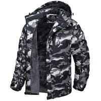 SaneShoppe - TACVASEN Winter Thicken Fleece Jacket Mens Waterproof Hiking Skiing Jackets Outdoor Mountain Trekking Windbreaker Parka Male