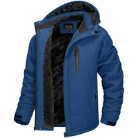 SaneShoppe - TACVASEN Winter Thicken Fleece Jacket Mens Waterproof Hiking Skiing Jackets Outdoor Mountain Trekking Windbreaker Parka Male