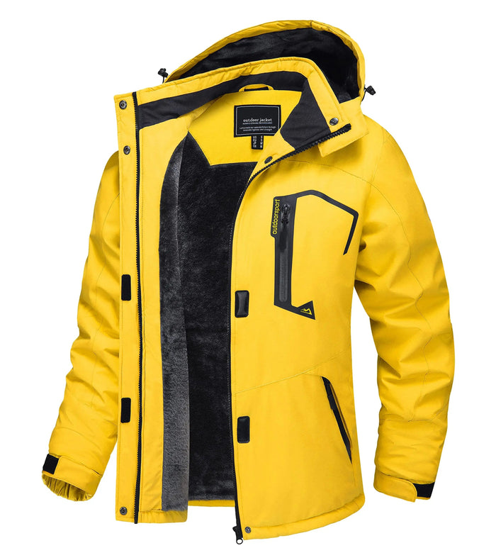 SaneShoppe - TACVASEN Winter Waterproof Ski Snowboard Jacket Womens Thermal Heavy Fleece Jackets Casual Work Rain Coat Windbreaker Parka