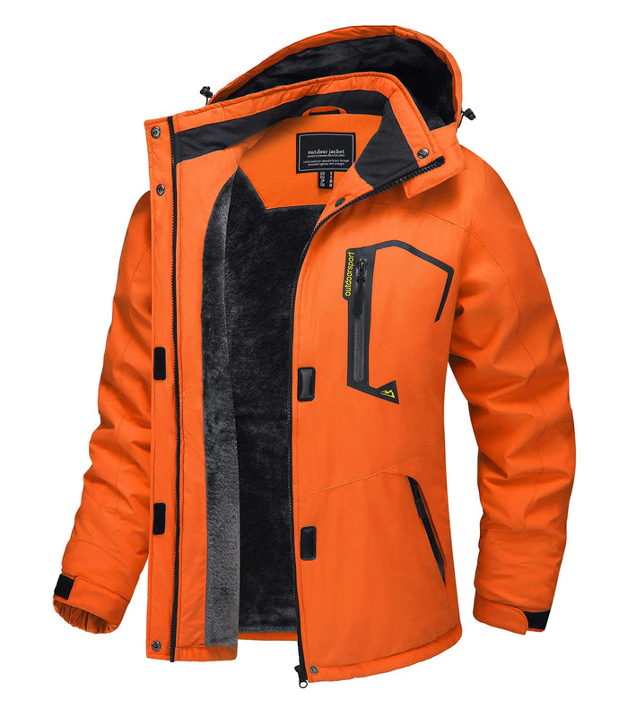 SaneShoppe - TACVASEN Winter Waterproof Ski Snowboard Jacket Womens Thermal Heavy Fleece Jackets Casual Work Rain Coat Windbreaker Parka