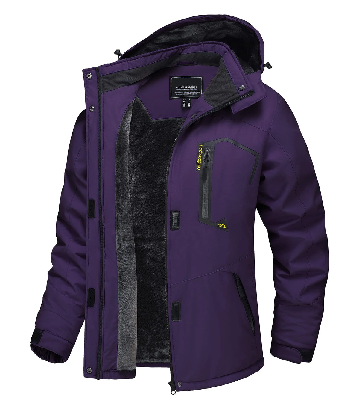 SaneShoppe - TACVASEN Winter Waterproof Ski Snowboard Jacket Womens Thermal Heavy Fleece Jackets Casual Work Rain Coat Windbreaker Parka