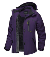 SaneShoppe - TACVASEN Winter Waterproof Ski Snowboard Jacket Womens Thermal Heavy Fleece Jackets Casual Work Rain Coat Windbreaker Parka