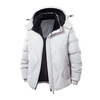 SaneShoppe - Winter Men Windproof Casual Fashion Jacket Mens Puffer Hooded Outdoor Jackets Male Detachable Hat Thick Jacket Windbreaker Parka