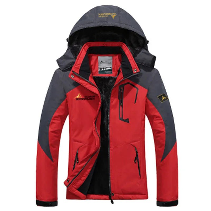SaneShoppe-Men's Military Hooded Winter Parka Coat with Fur Lining