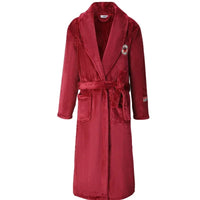 SaneShoppe-Long Robe Warm Men's Bathrobe Gown Large Size Loose Coral Fleece 4XL