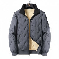 SaneShoppe - Winter Thicken Fleece Jackets for Men Windproof Coats Men's Outerwear Cropped Woolen Parka Coat Autumn Winter Warm Bomber Jacket