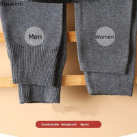 SaneShoppe - Cozy Winter Thermal Wool Leggings - High Waist, Elastic Tights
